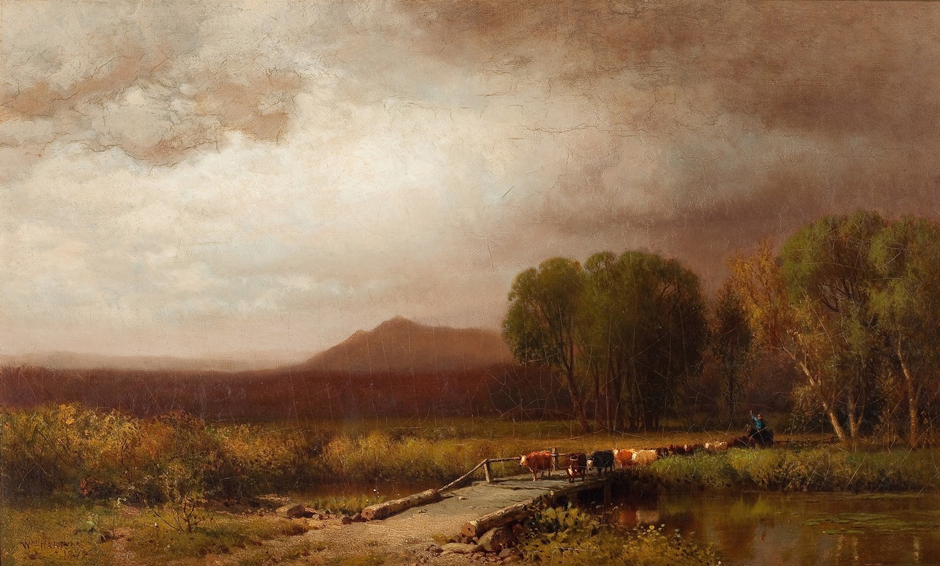 Погон скота by Уильям Харт, 1872 — digital art print download