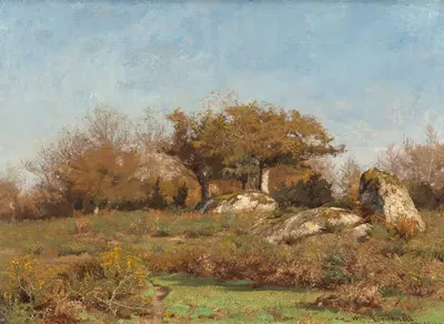 Pont Aven by William Lamb Picknell, 1886 — digital art print download