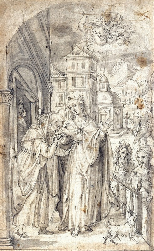 The Visitation by Hans Krumper, 1610 - 1620 — digital art print download