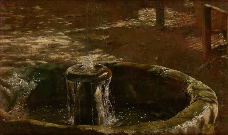 Fountain by Aleksander Gierymski, 1876-1880 — digital art print download