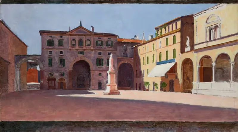 Piazza di Dante in Verona — Aleksander Gierymski