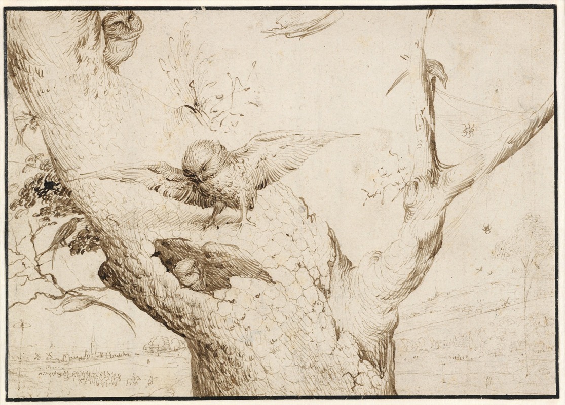 The Owl's Nest by Hieronymus Bosch, 1505-1516 — digital art print download