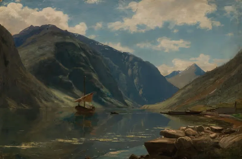 Fra Sognefjord — Amaldus Nielsen