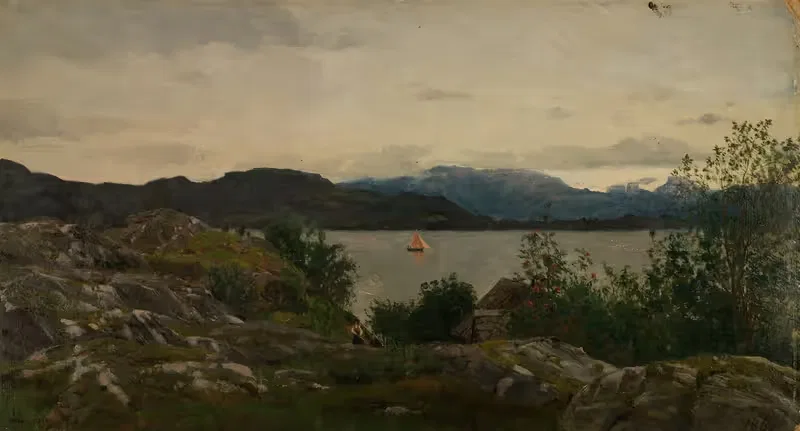 Гьермундсхавн, Хардангер by Амальдус Нильсен, 1861 — digital art print download