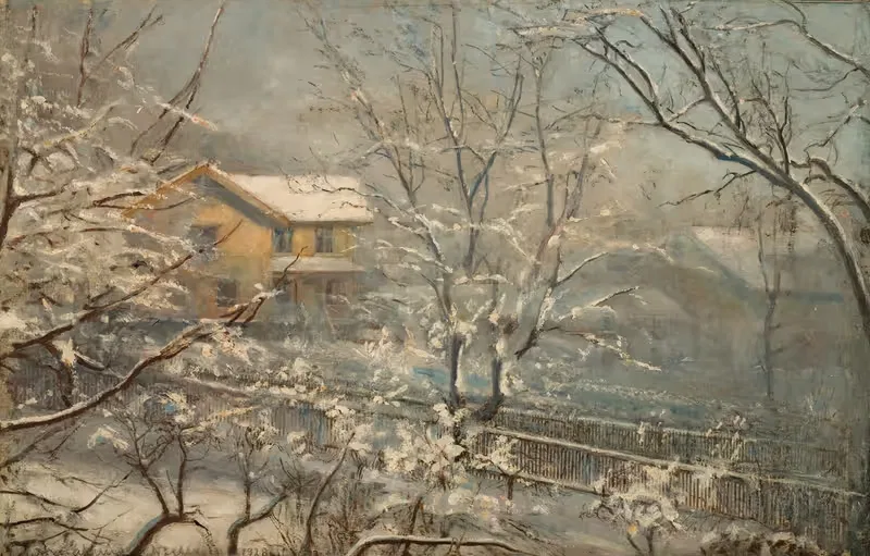 Утреннее настроение на Мажорстувейен 8 by Амальдус Нильсен, 1928 — digital art print download