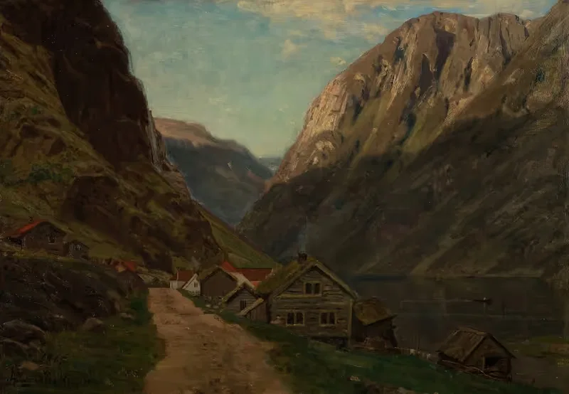 Parti fra Gudvangen — Amaldus Nielsen
