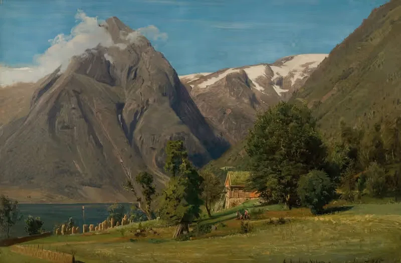 Sommerdag, Balestrand by Amaldus Nielsen — digital art print download