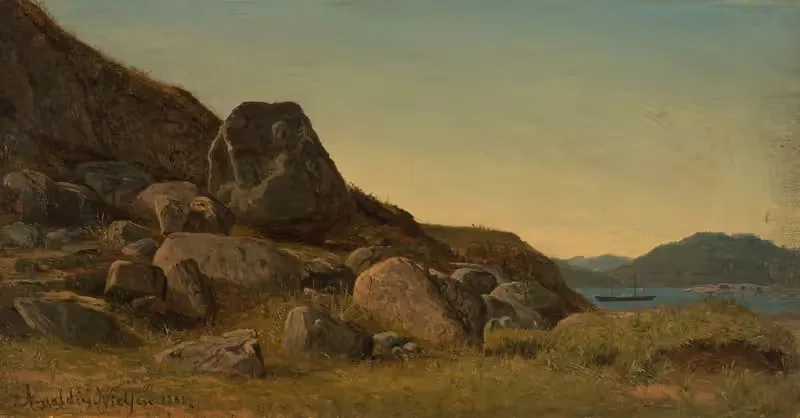 Ландшафт Южной Норвегии by Амальдус Нильсен, 1868 — digital art print download