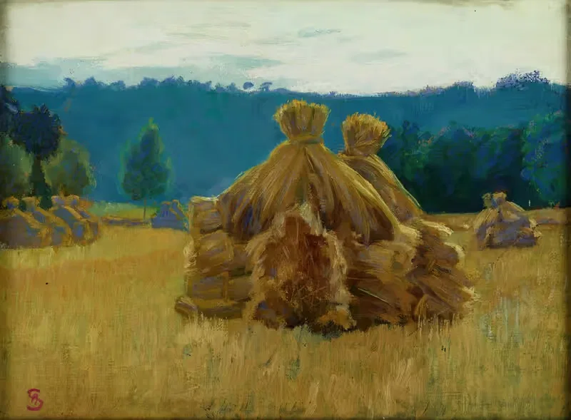 Утро в поле by Амброший Сабатовский, 1913 — digital art print download