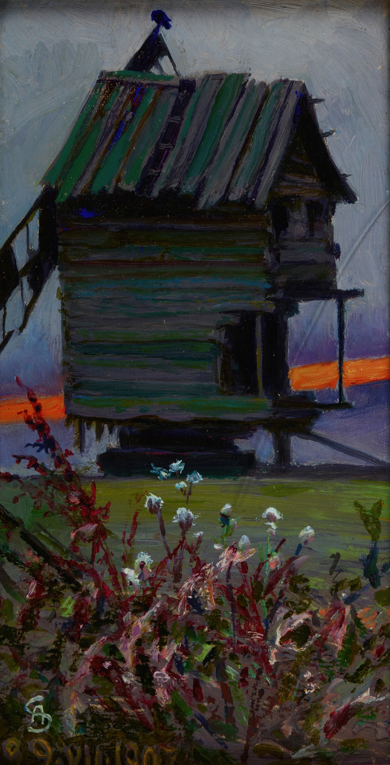 Old Windmill by Ambroży Sabatowski, 1907 — digital art print download