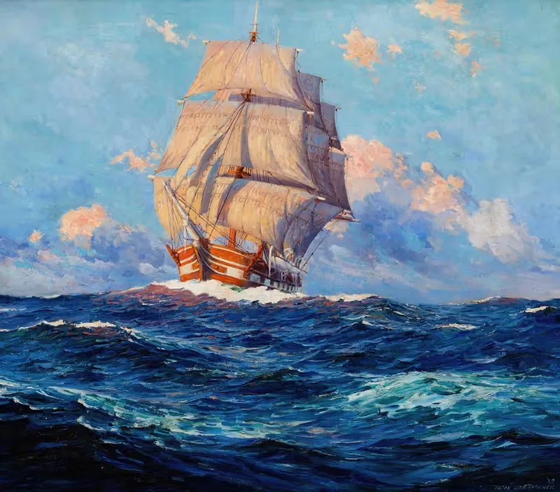 Морской пейзаж by Антон Отто Фишер, 1925 — digital art print download