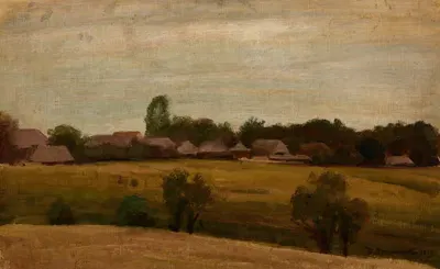 Деревня рядом с Краковом by Генрик Грабиньский, 1870 — digital art print download