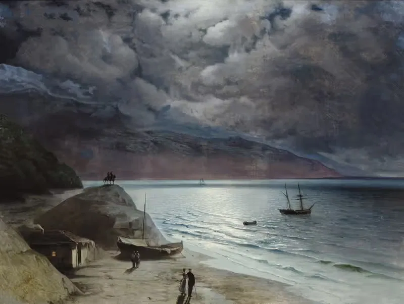 Ночь в Гурзофе by Иван Константинович Айвазовский, 1891 — digital art print download
