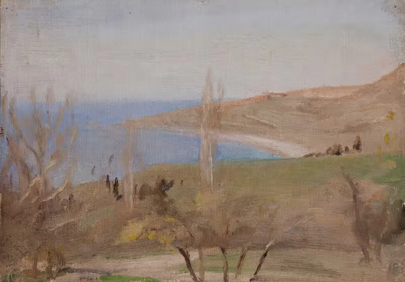 Ялта (Весна - Тополя) by Ян Чянглиньский, 1906 — digital art print download