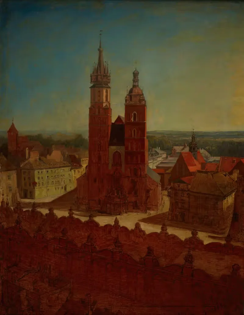 Вид с башни ратуши by Ян Матейко, 1857 — digital art print download