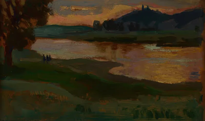 Бялань на закате by Ян Станиславский, 1905 — digital art print download