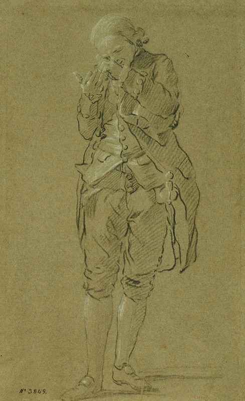 Study of a Man by Хосе дель Кастильо — digital art print download