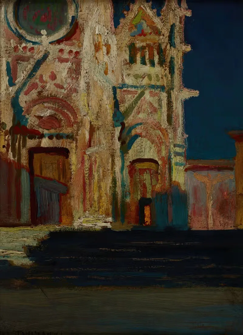 Cathedral in Sienna by Jan Stanisławski, 1904 — digital art print download