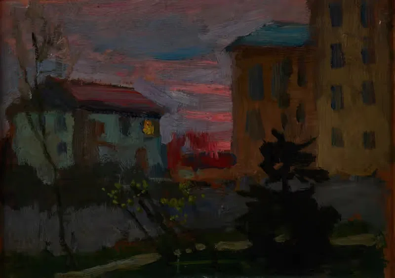 В Киеве на рассвете by Ян Станиславский, 1905 — digital art print download