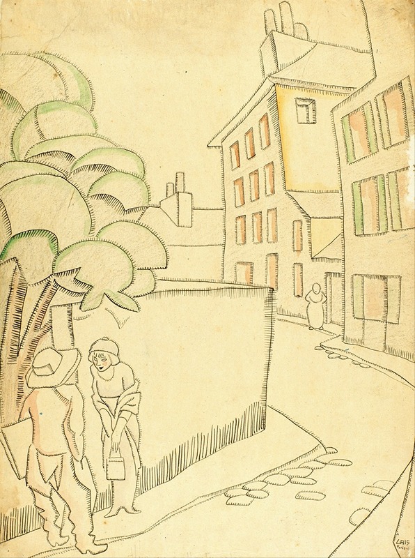 Une rue à Montmartre by Хуан Грис, 1911 — digital art print download