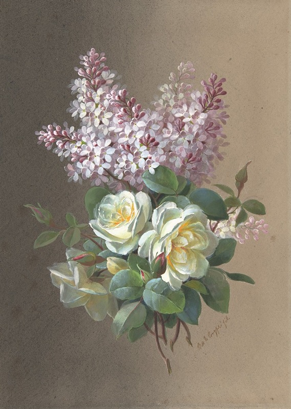 Roses and Lilacs by Paul de Longpre — digital art print download