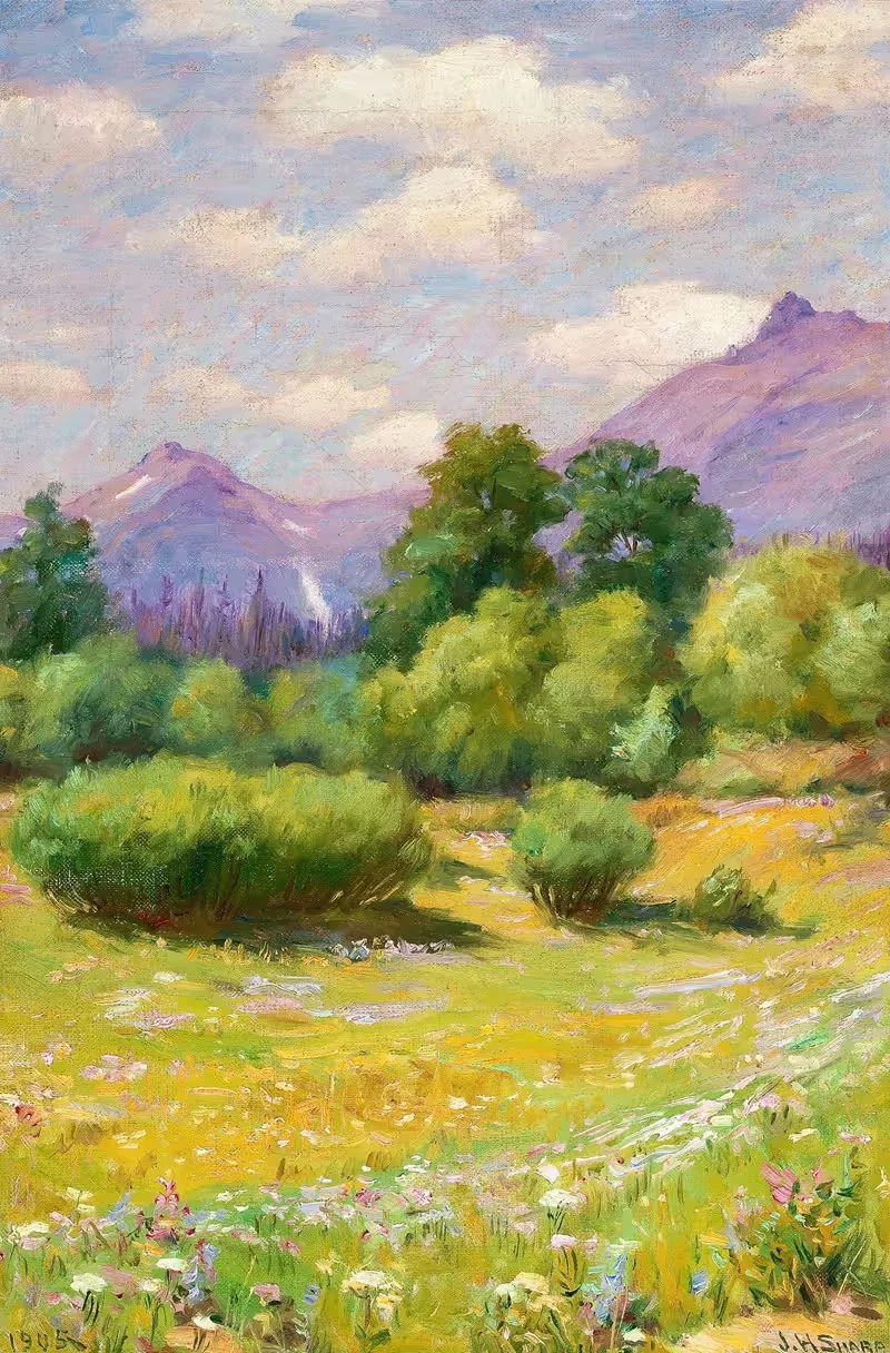 Пейзаж ледника Жозефа Генри by Джозеф Генри Шарп, 1905 — digital art print download