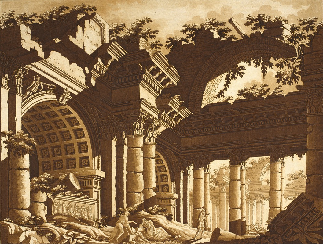 Ruins of a Temple — Lodovico Pozzetti
