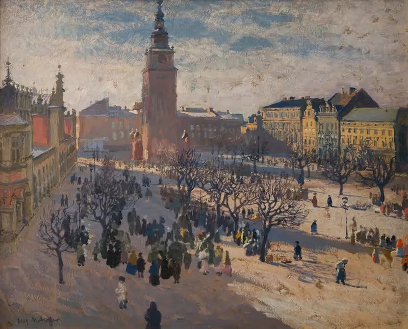 Главная рыночная площадь в Кракове by Юзеф Мехоффер, 1903 — digital art print download