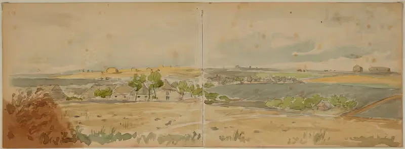 View of Taurów in Podole — Juliusz Kossak