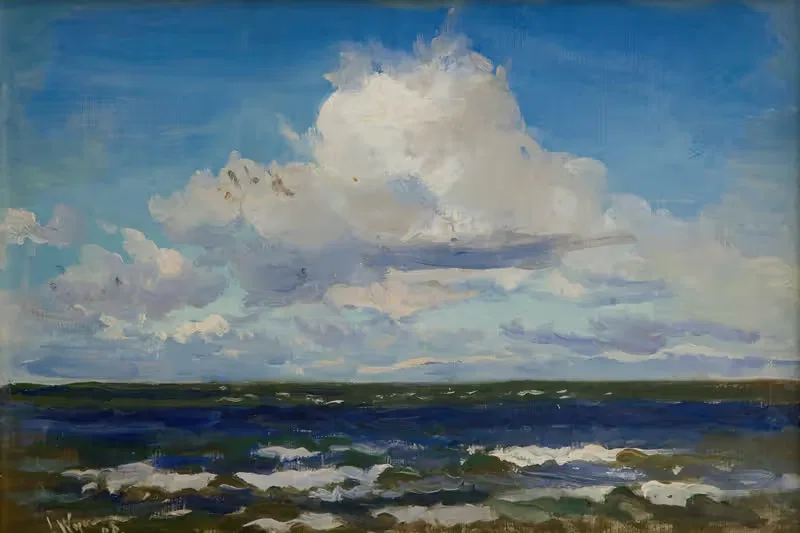 Море в Паланге by Леон Вычулковский, 1908 — digital art print download