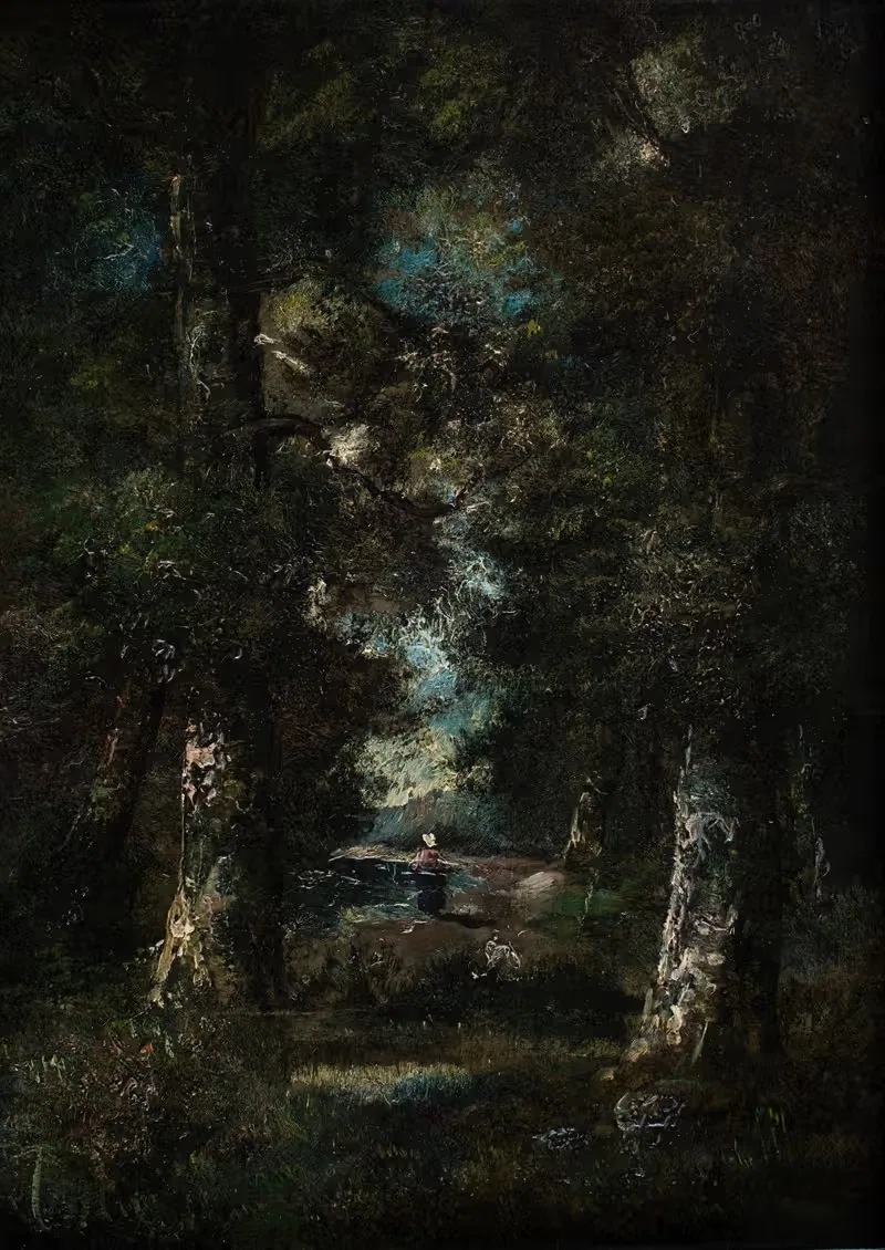 Пейзаж (Тропа в лесу) by Нарцисс-Виржиль Диаз де Ла Пенья, 1865-1870 — digital art print download