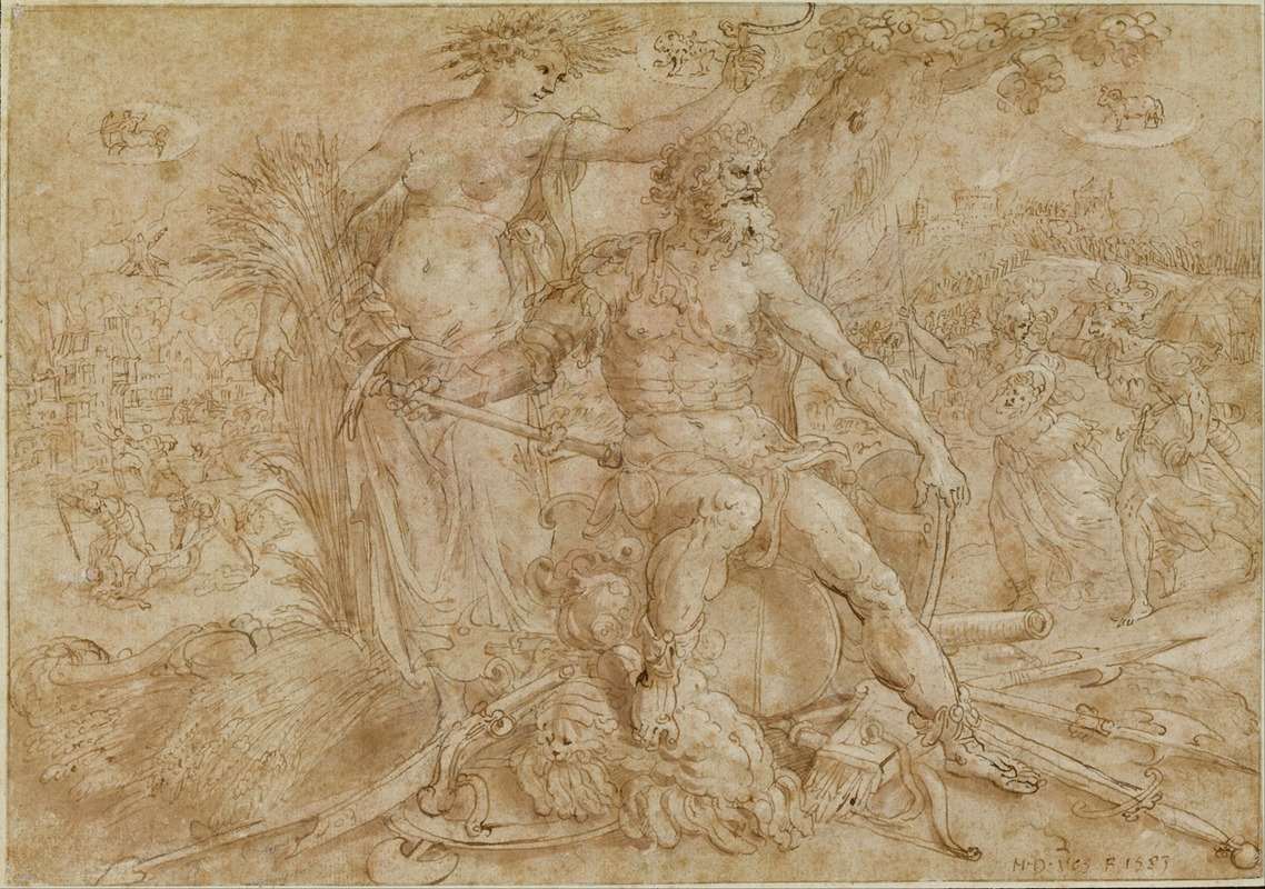 Allegory of the Choleric Temperament — Maerten De Vos