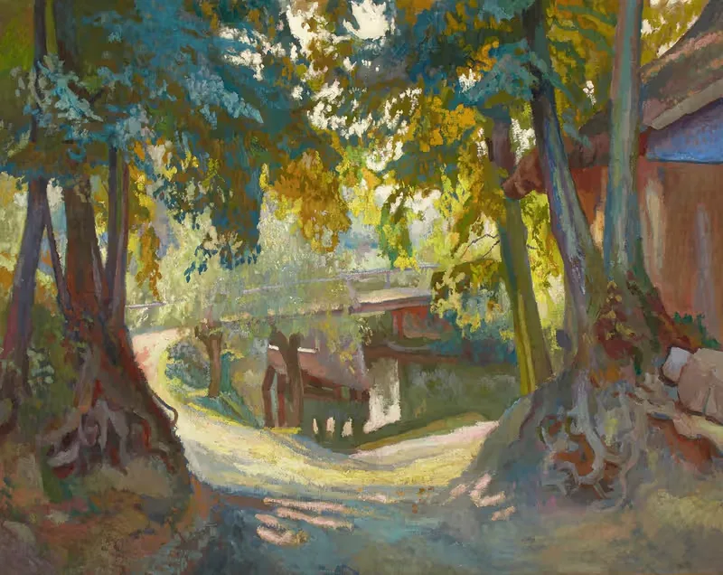 Осенний день by Станислав Камоцкий, 1908 — digital art print download