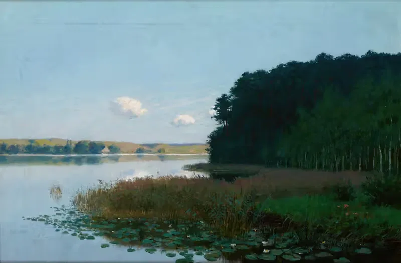 Озеро с водяными лилиями by Станислав Виткевич, 1901 — digital art print download