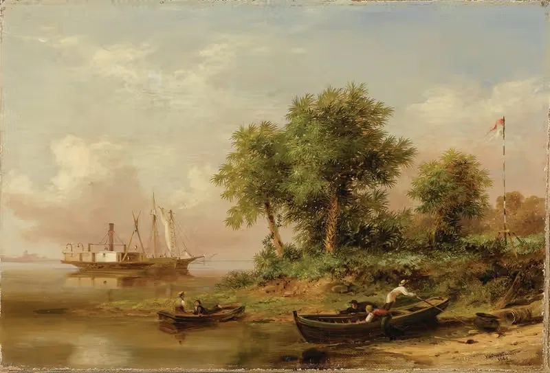 Palmettos at Port Royal — Xanthus Russell Smith