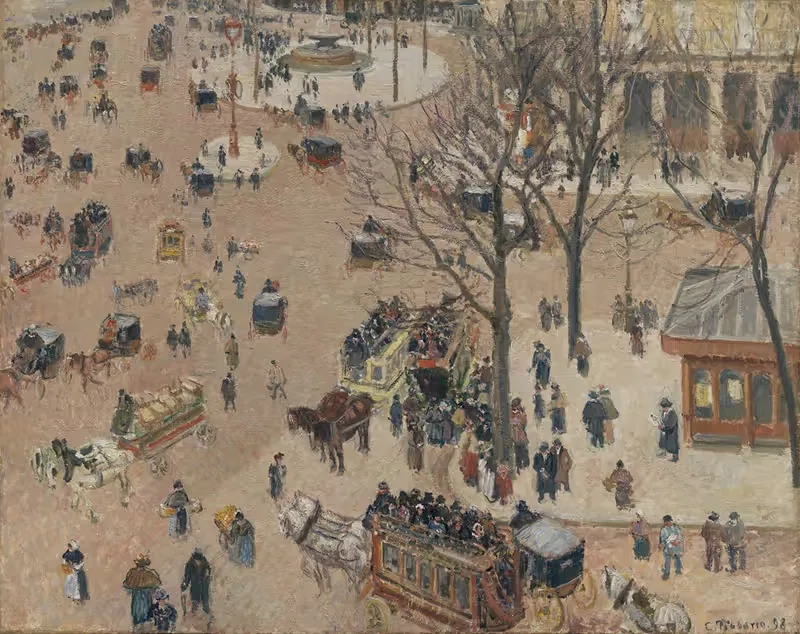 La Place du Théâtre Français — Camille Pissarro