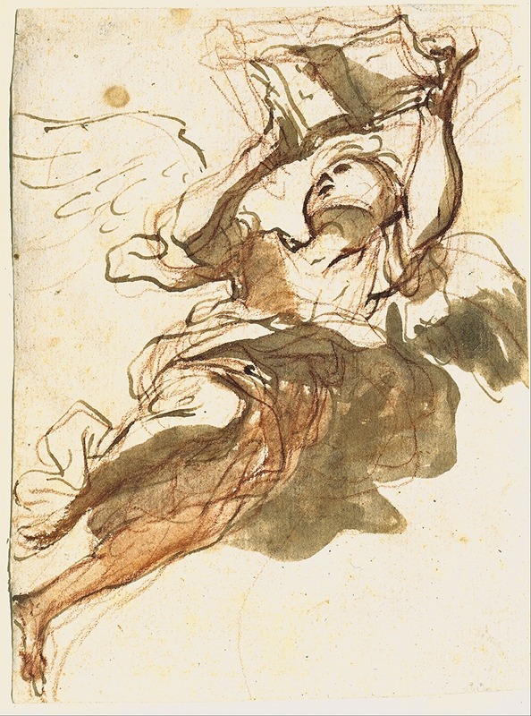 Flying Angel by Маттиа Прети, 1613 - 1699 — digital art print download