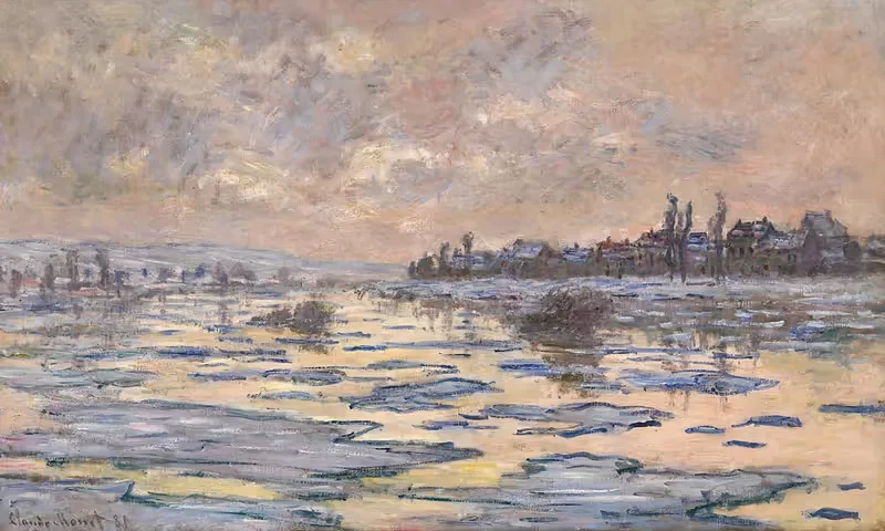 Сена в Лавакурте, ледоход by Клод Моне, 1880 — digital art print download