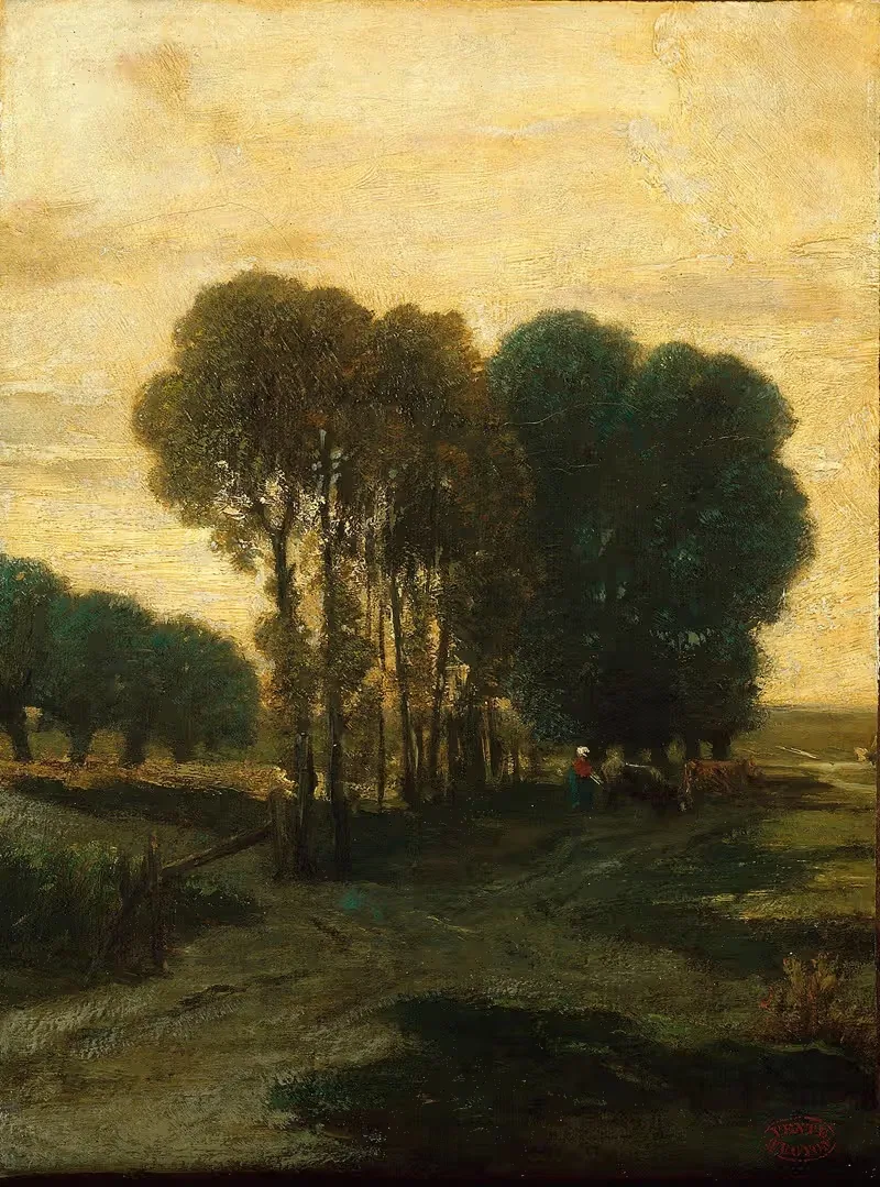 Группа деревьев by Констант Труайон, c. 1860 — digital art print download