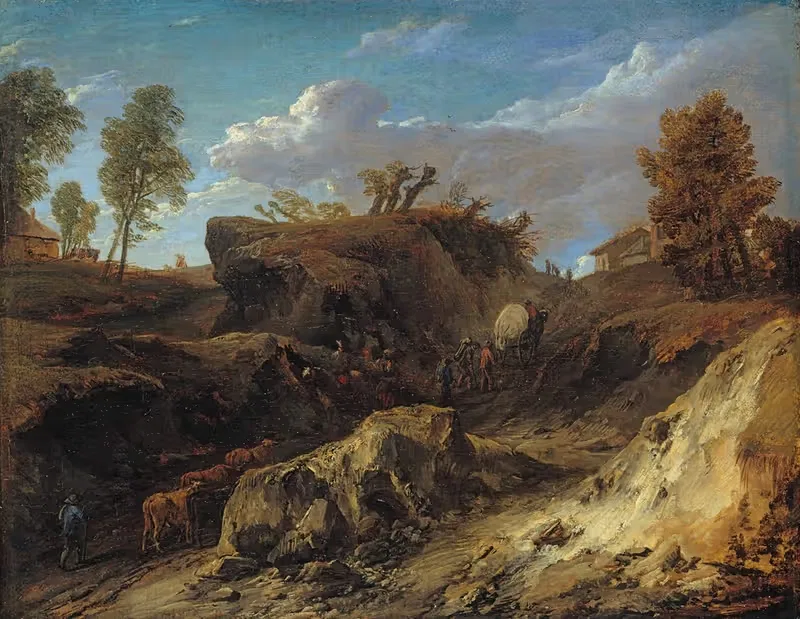 Пустая дорога by Корнелис Хейсманс, c. 1700 — digital art print download