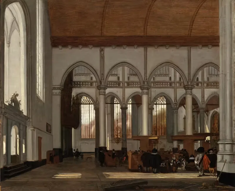 Interior of the Oude Kerk, Amsterdam — Emanuel de Witte