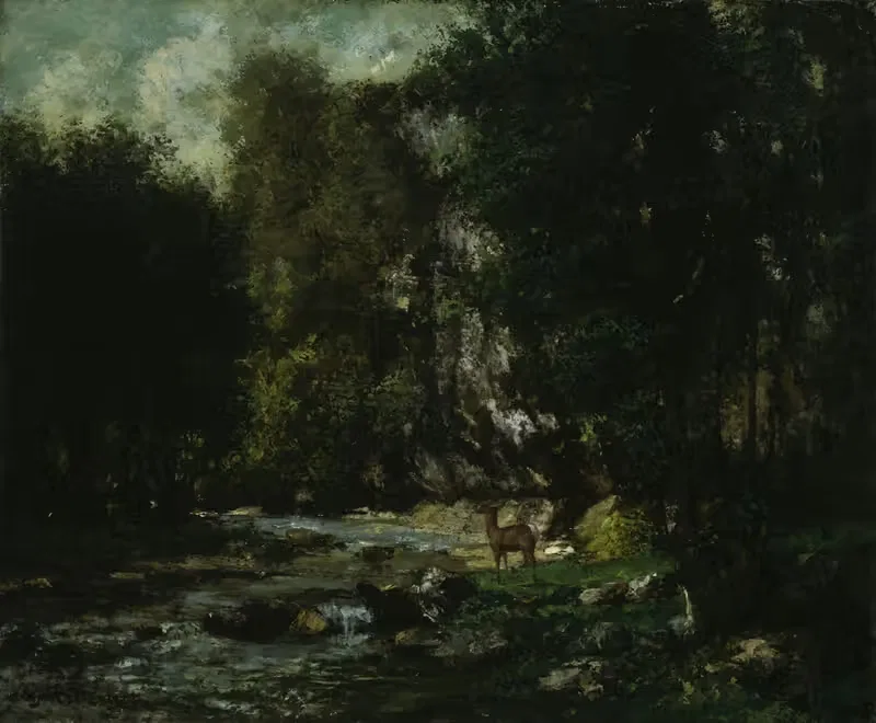 The Brook of Les Puits-Noir — Gustave Courbet