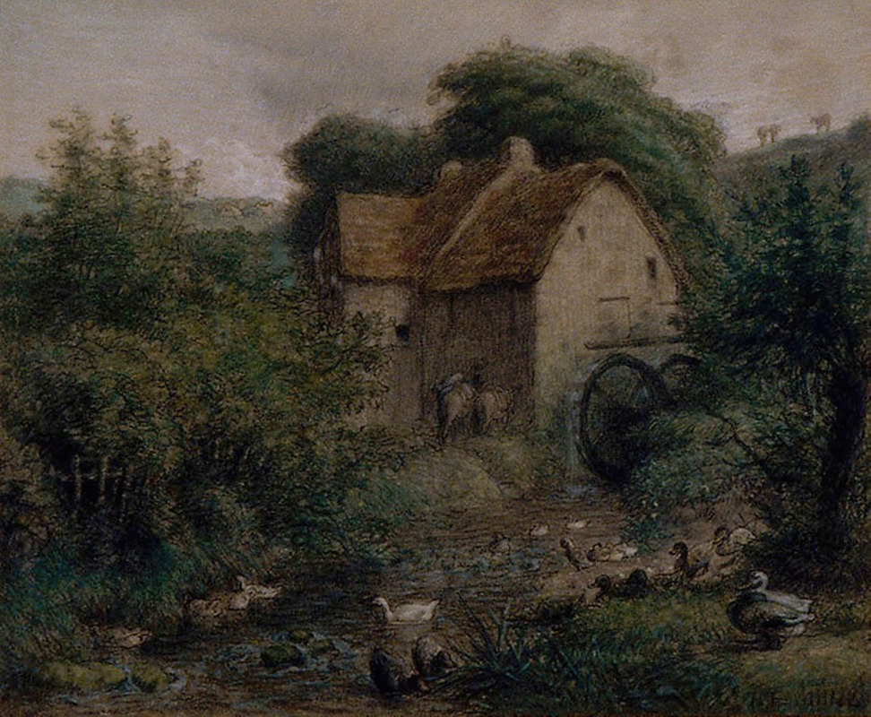 The Old Mill by Jean-François Millet, 1866-1870 — digital art print download