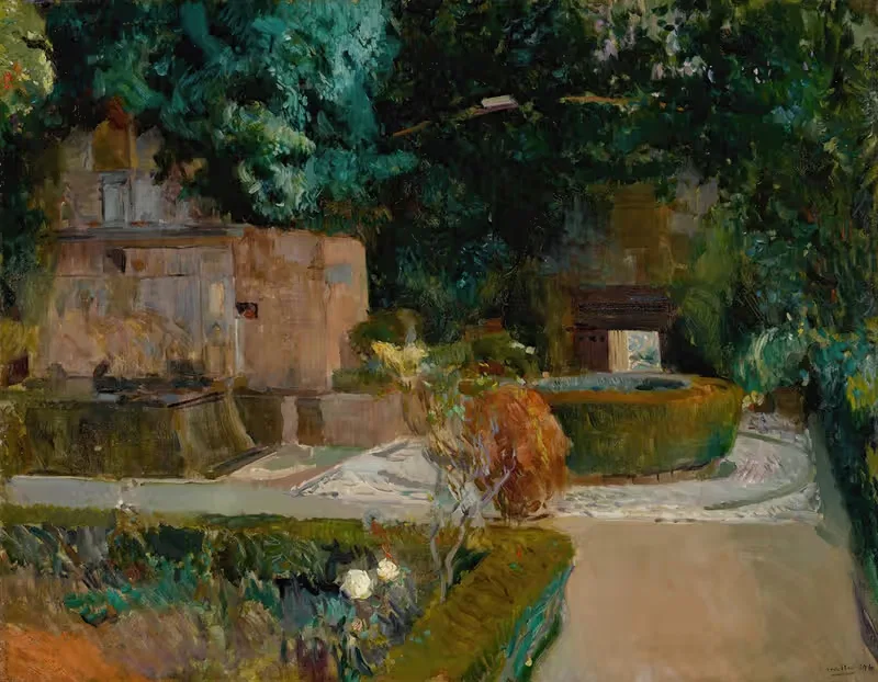 Jardín de los Adarves, Alhambra, Granada — Joaquín Sorolla