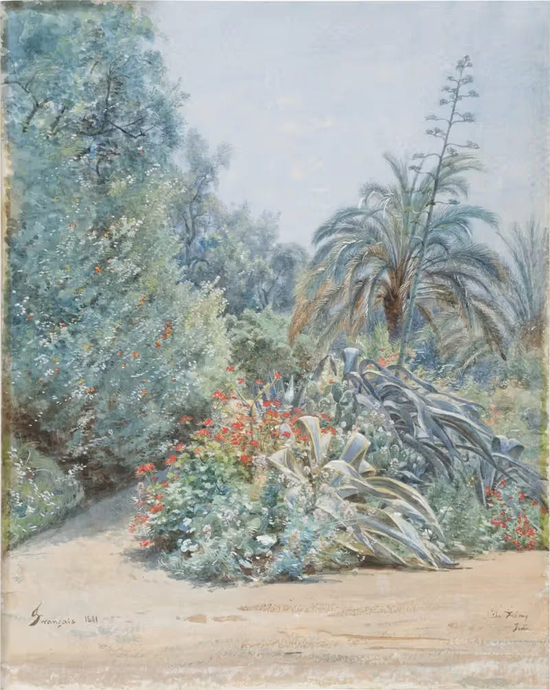 Coin de jardin, Villa Fremy — Francois-Louis Français