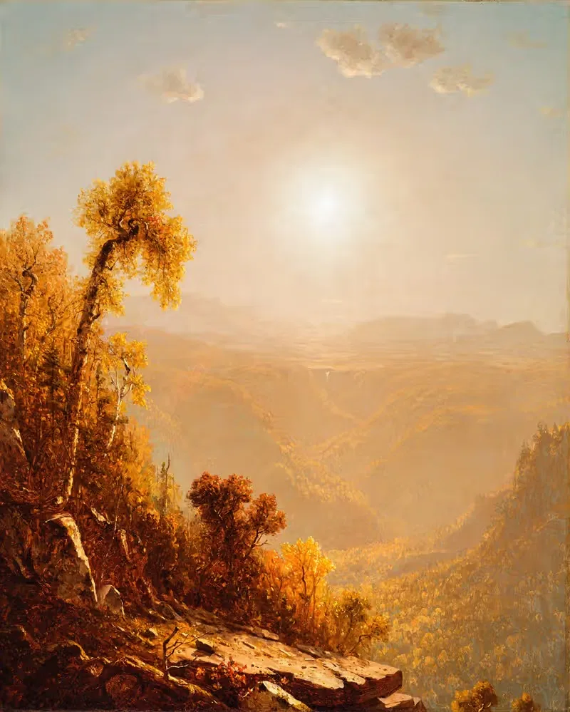 Октябрь в Кэтскиллах by Сэнфорд Робинсон Гиффорд, 1880 — digital art print download