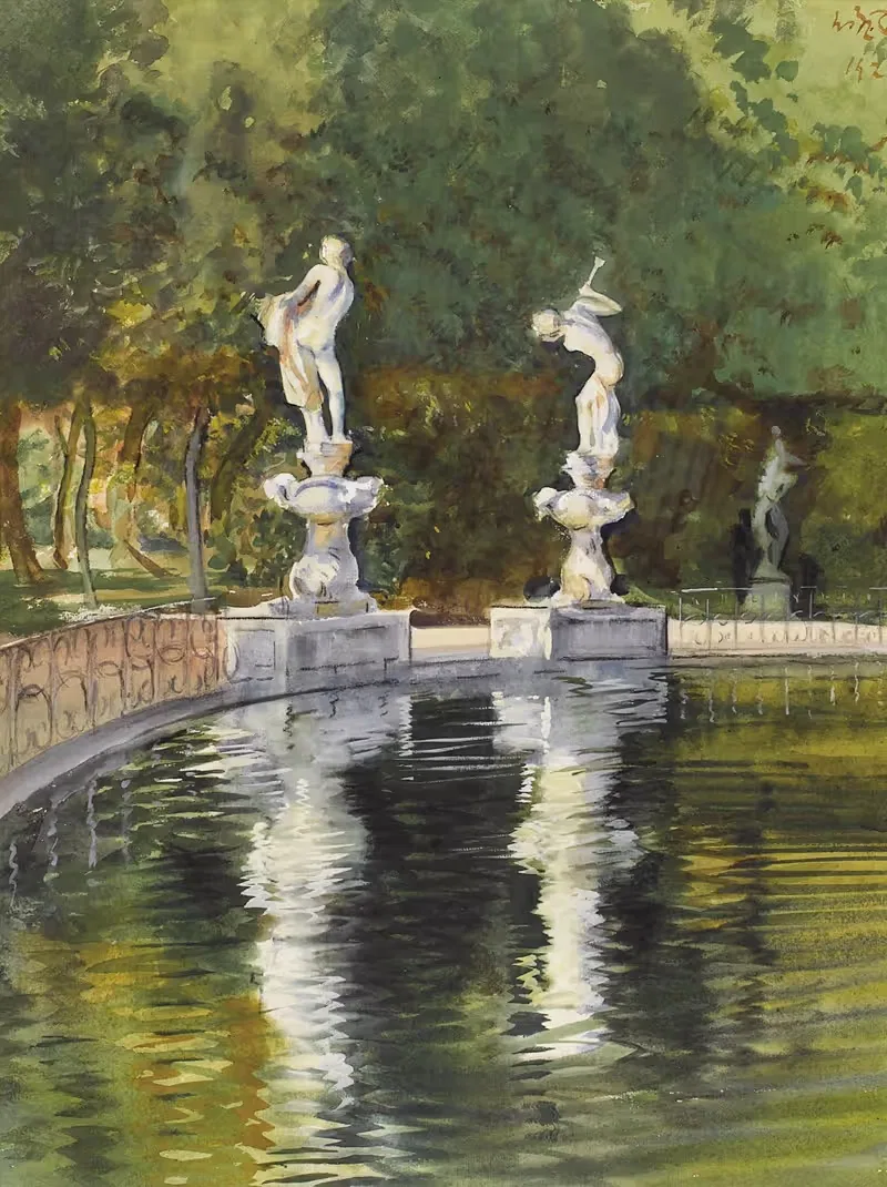 Сады Боболи, Флоренция by Уильям Ротенштейн, 1923 — digital art print download