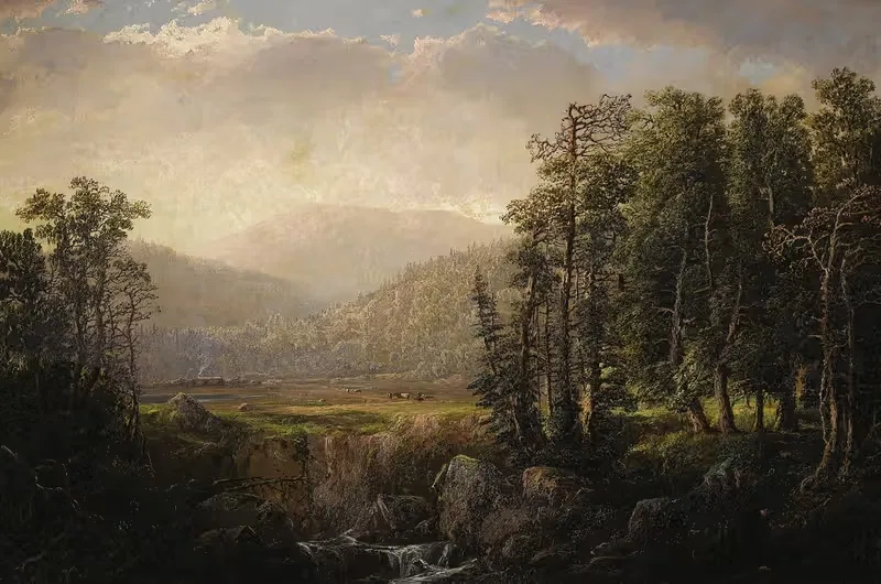 Adirondack Mountain Landscape by William Louis Sonntag — digital art print download