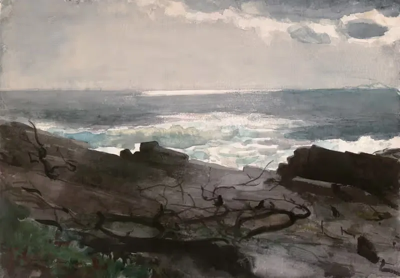 Sunshine and Shadow, Prout’s Neck by Winslow Homer, 1894 — digital art print download