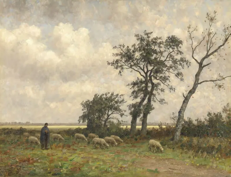 Пейзаж в Дренте by Альфонс Стенгелен, 1875 - 1910 — digital art print download